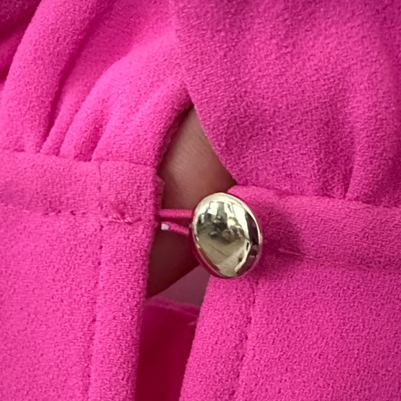 J. Crew Women’s Pink Long-sleeve Ruffle Neck Top in 365 Crepe Size M - Picture 7 of 7